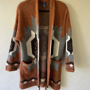 Printed Knit Sweater